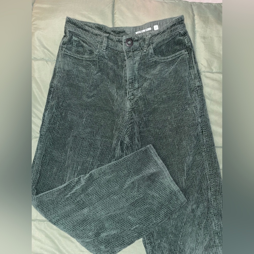 green volcom corduroys